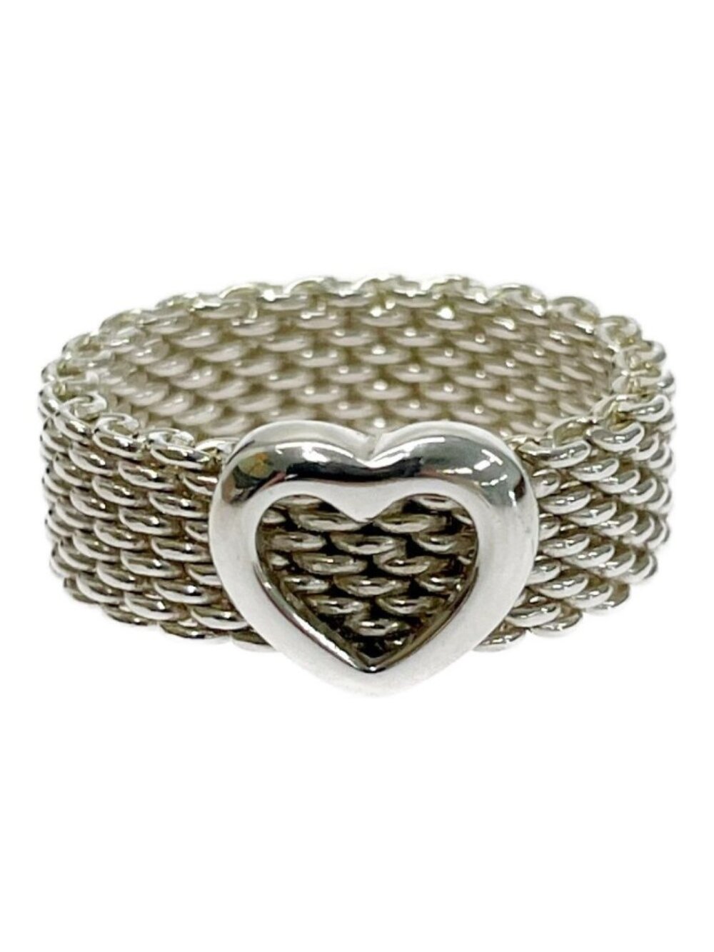 Tiffany & Co Silver Heart Somerset Ring